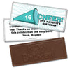 Birthday Personalized Embossed Chocolate Bar Sweet 16 Cheer