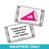 Birthday Personalized Hershey's Miniatures Wrappers Sweet 16 Cheer