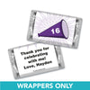 Birthday Personalized Hershey's Miniatures Wrappers Sweet 16 Cheer