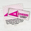 Birthday Personalized Chocolate Bar Wrappers Sweet 16 Cheer