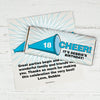 Birthday Personalized Chocolate Bar Wrappers Sweet 16 Cheer