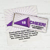 Birthday Personalized Chocolate Bar Wrappers Sweet 16 Cheer