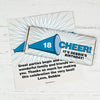 Birthday Personalized Chocolate Bar Wrappers Sweet 16 Cheer