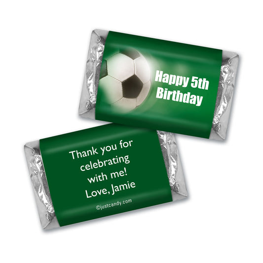 Birthday Personalized Hershey's Miniatures Large Soccer Ball