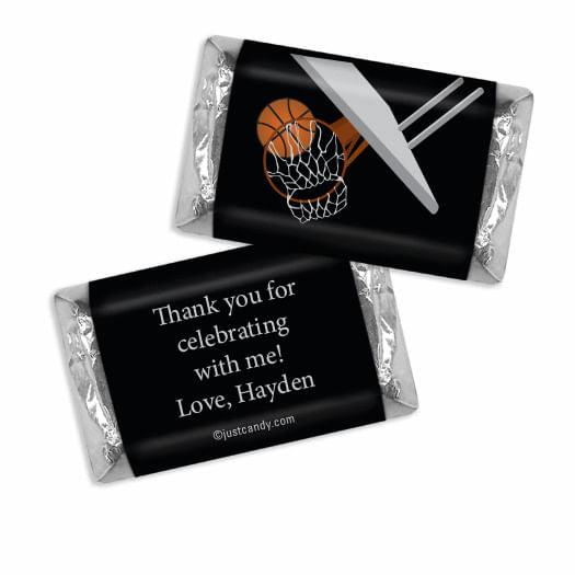 Personalized Kids Birthday Basketball Hoop Slam Themed Deluxe Candy Buffet