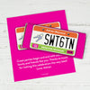 Birthday Personalized Chocolate Bar Wrappers Sweet 16 License Plate