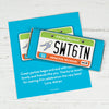 Birthday Personalized Chocolate Bar Wrappers Sweet 16 License Plate