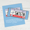 Birthday Personalized Chocolate Bar Wrappers Sweet 16 License Plate