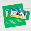 Birthday Personalized Chocolate Bar Wrappers Sweet 16 License Plate