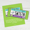 Birthday Personalized Chocolate Bar Wrappers Sweet 16 License Plate