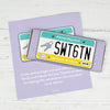 Birthday Personalized Chocolate Bar Wrappers Sweet 16 License Plate