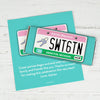 Birthday Personalized Chocolate Bar Wrappers Sweet 16 License Plate