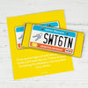 Birthday Personalized Chocolate Bar Wrappers Sweet 16 License Plate