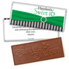 Birthday Personalized Embossed Chocolate Bar Glamour Stripes Sweet 16