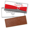 Birthday Personalized Embossed Chocolate Bar Glamour Stripes Sweet 16