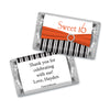 Birthday Personalized Hershey's Miniatures Glamour Stripes Sweet 16