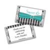 Birthday Personalized Hershey's Miniatures Glamour Stripes Sweet 16