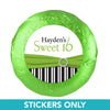 Birthday 1.25" Sticker Glamour Stripes Sweet 16 (48 Stickers)