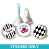 Birthday 3/4" Sticker Harlequin Masquerade (108 Stickers)