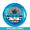 Birthday 1.25" Sticker Harlequin Masquerade (48 Stickers)