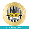 Birthday 1.25" Sticker Harlequin Masquerade (48 Stickers)