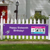 Personalized Birthday Sweet 16 License Plate 5 Ft. Banner