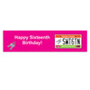 Personalized Birthday Sweet 16 License Plate 5 Ft. Banner