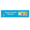 Personalized Birthday Sweet 16 License Plate 5 Ft. Banner