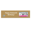 Personalized Birthday Sweet 16 License Plate 5 Ft. Banner