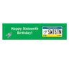 Personalized Birthday Sweet 16 License Plate 5 Ft. Banner