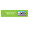 Personalized Birthday Sweet 16 License Plate 5 Ft. Banner