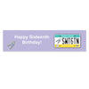 Personalized Birthday Sweet 16 License Plate 5 Ft. Banner