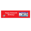 Personalized Birthday Sweet 16 License Plate 5 Ft. Banner