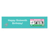 Personalized Birthday Sweet 16 License Plate 5 Ft. Banner