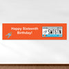 Personalized Birthday Sweet 16 License Plate 5 Ft. Banner