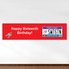 Personalized Birthday Sweet 16 License Plate 5 Ft. Banner