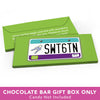 Deluxe Personalized Sweet 16 Birthday License Plate Candy Bar Favor Box