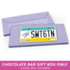 Deluxe Personalized Sweet 16 Birthday License Plate Candy Bar Favor Box