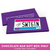 Deluxe Personalized Sweet 16 Birthday License Plate Candy Bar Favor Box