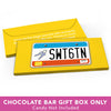 Deluxe Personalized Sweet 16 Birthday License Plate Candy Bar Favor Box