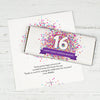 Personalized Sweet 16 Birthday Confetti Burst Chocolate Bar Wrappers