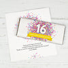 Personalized Sweet 16 Birthday Confetti Burst Chocolate Bar Wrappers