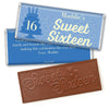 Personalized Sweet 16 Birthday Let's Celebrate Embossed Chocolate Bar & Wrapper