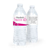 Personalized Sweet 16 Birthday Glamour Girls Water Bottle Sticker Labels (5 Labels)