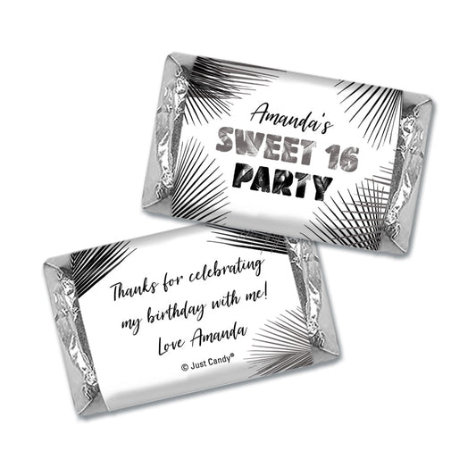 Personalized Birthday Hershey's Miniatures Wrappers Sweet 16 Beach Party