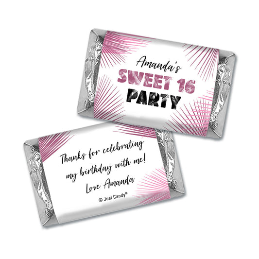 Personalized Birthday Hershey's Miniatures Wrappers Sweet 16 Beach Party