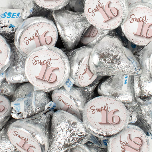 Sweet 16 Candy Hershey's Kisses & Hershey's Miniatures for Party Favors