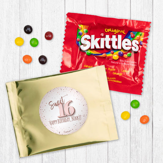 Personalized Sweet 16 Confretti Celebration Skittles