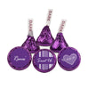 Personalized Sweet 16 Heart Stripes Hershey's Kisses