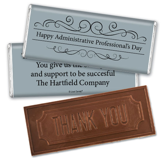 Administrative Professionals Gifts Embossed Thank You Chocolate Bar You Deserve It